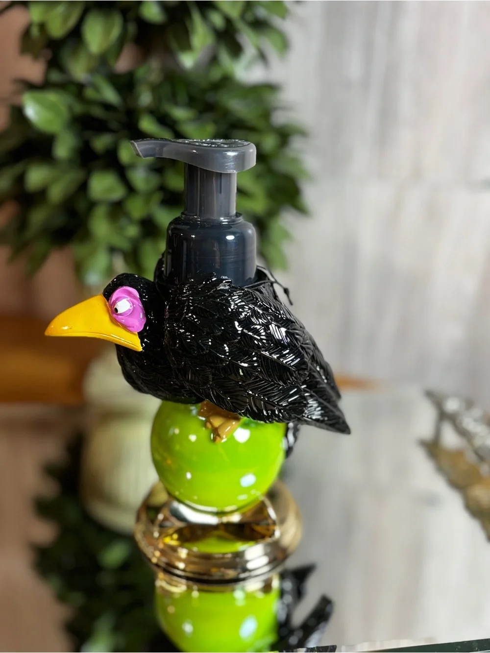 Bath & Body Works Halloween Black Crow Foaming Soap Dispenser